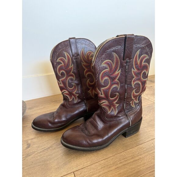 DURANGO 11D Men Leather Cowboy Boots Men’s Brown Western Boot Rodeo Riding main image 8